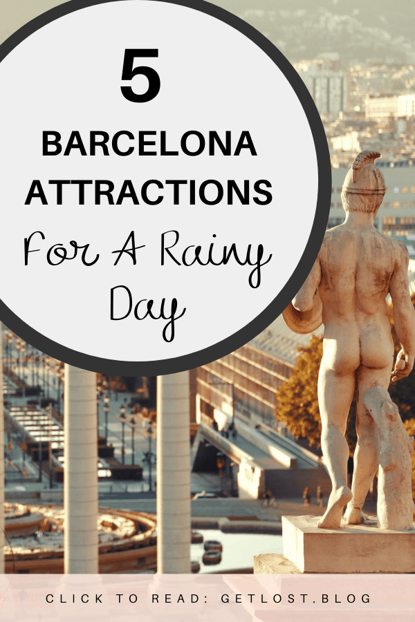 What do you do on a rainy day in Barcelona, Spain? We’ve put together a guide to the best things to do in this European city on a rainy day. While you might miss out on the streets and architecture, your Instagram won’t suffer with a day of chocolate and shopping instead! Our rainy-day tips and ideas will ensure your travel will still make for a memorable escape despite the weather. #wanderlust #TravelInspiration #EuropeanTravel #EuropeTravel #SpainTravel #traveltips #travel #getlosttravelblog