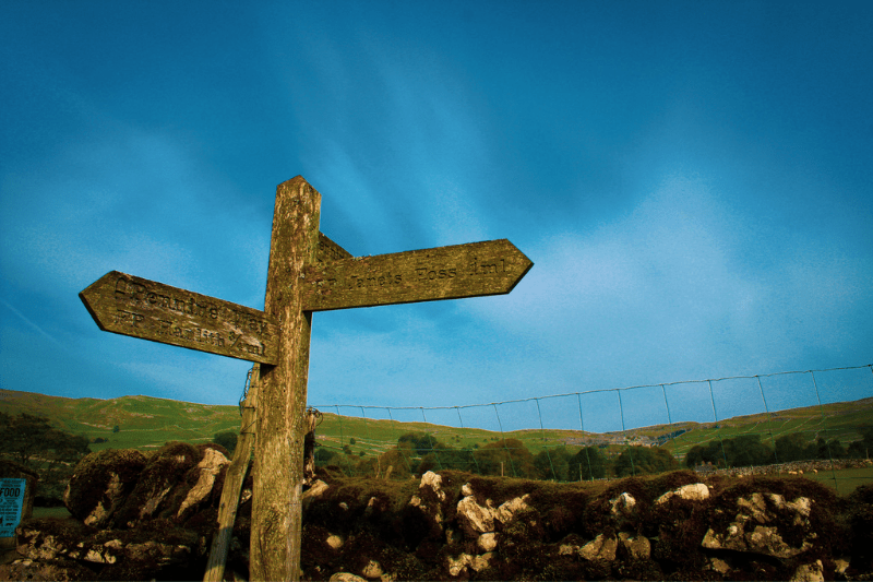 Janet's Foss Signpost