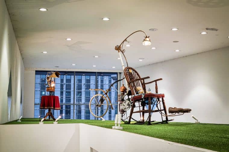 Emett Machines in Yorkshire - The Hot Air Rocking Chair and The Clockwork Lullabye Machine